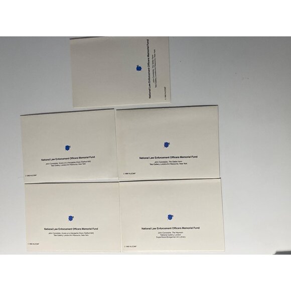 Note Card Blank Nature Scenery Veterans Foreign Affairs VFW 1990 Law Enforcemen - Picture 4 of 11